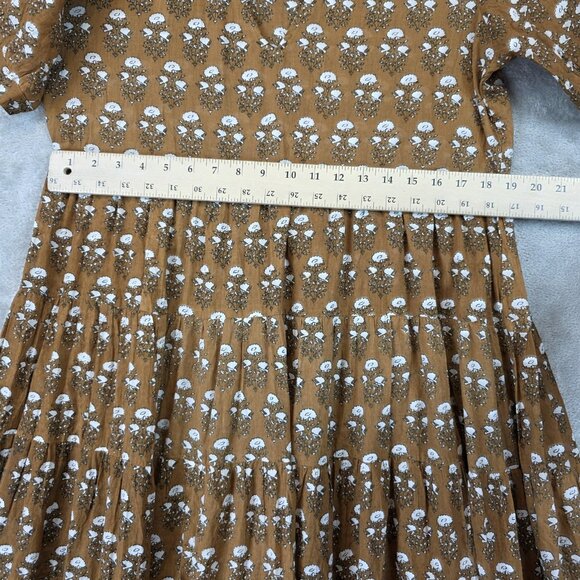 Daughters of India Brown Floral Maxi Dress - Picture 6 of 7